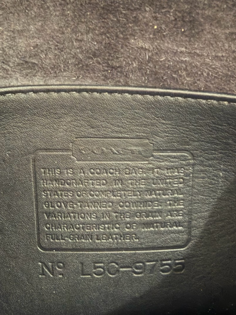 Coach Vintage Penny Pocket Black Leather Crossbody Bag - Picture 6 of 13